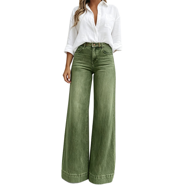 Madeline – Vintage High-Waisted Wide-Leg Jeans