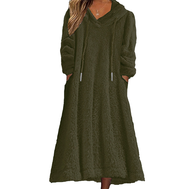 Evelyn – Ultra-Cozy Hooded Lounge Dress