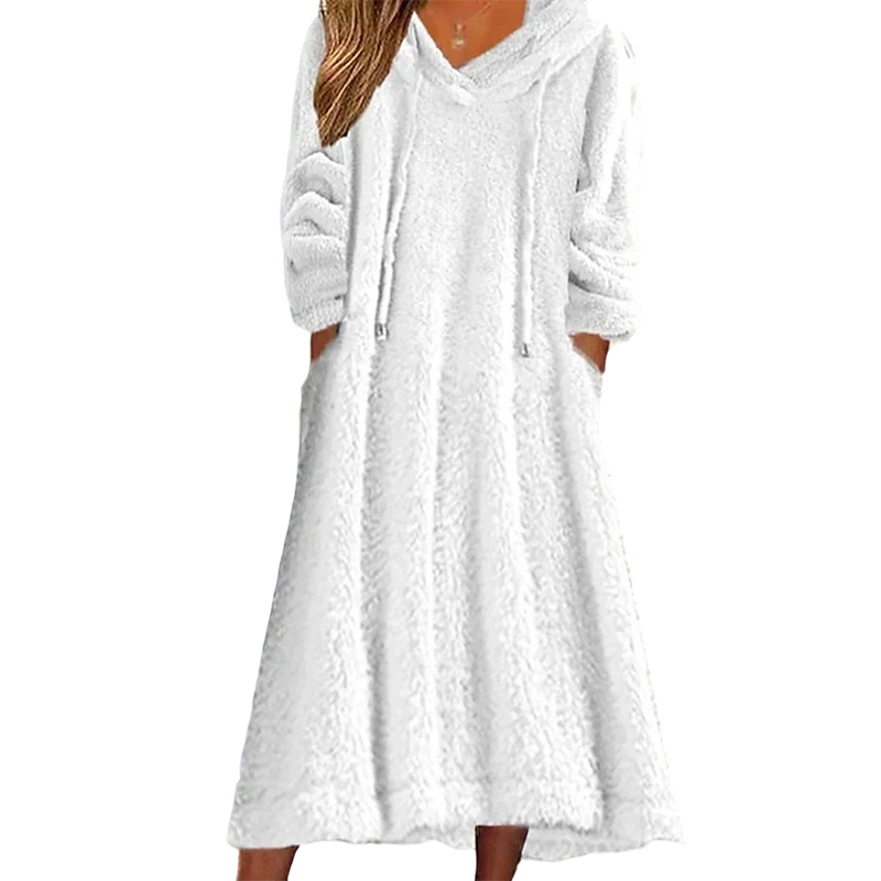 Evelyn – Ultra-Cozy Hooded Lounge Dress