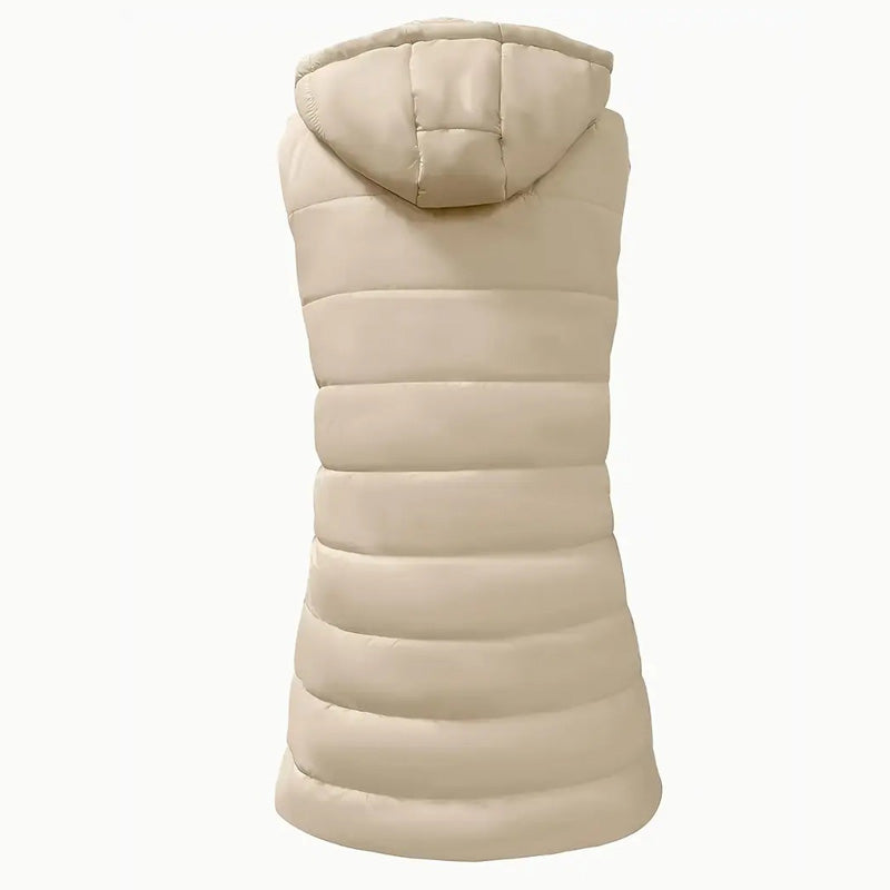 Sierra – Long Hooded Puffer Vest