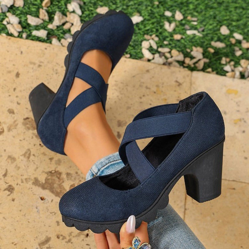 Marlowe – Crisscross Mary Jane Heels