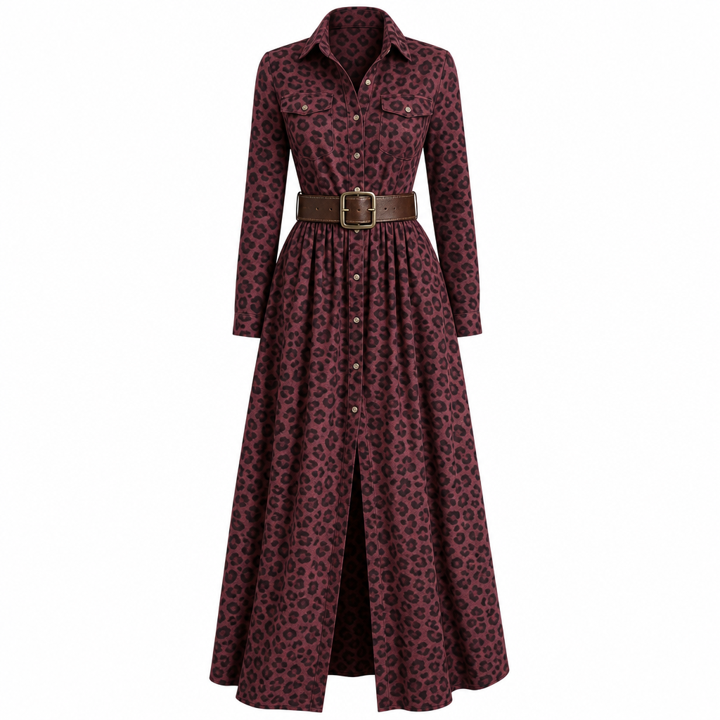 ✨ Cinched Waist, French-Inspired Plaid | Women's Pleated A-Line Dress ⚡ Free Shipping
