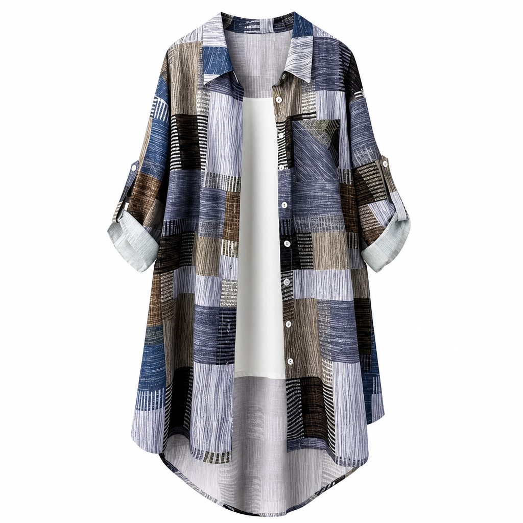 Harper – Relaxed Plaid Patchwork Shirt Jack