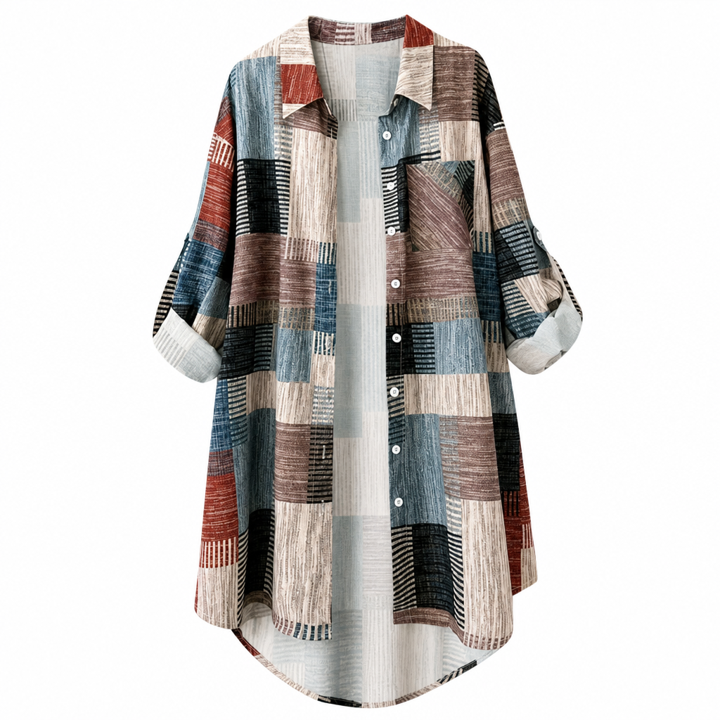 Harper – Relaxed Plaid Patchwork Shirt Jack