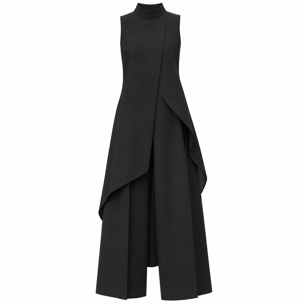 ✨ Asymmetric Drape, Elegant Wide-Leg Style | Women's 2-Piece Set ⚡ Free Shipping