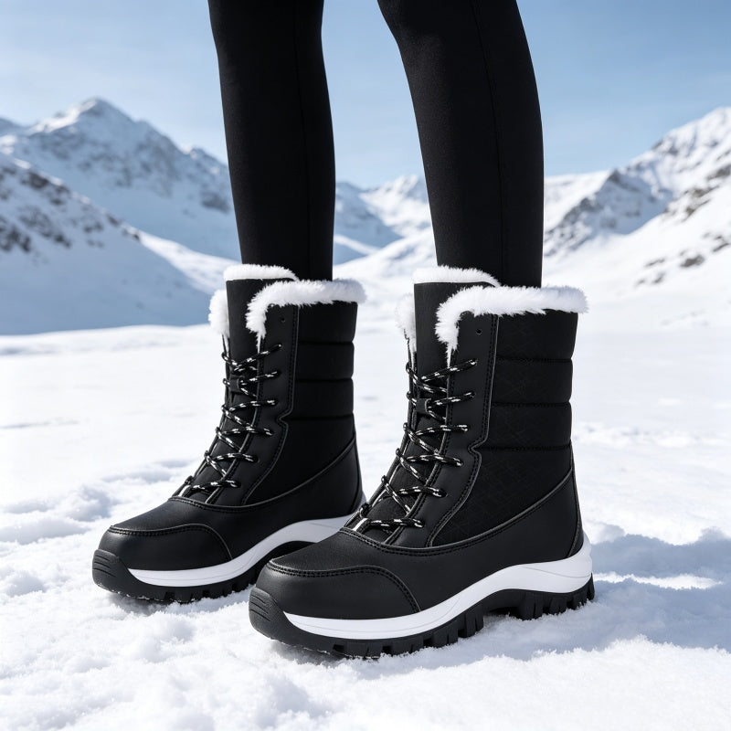 Amelia™ | Plush-Lined | Water-Resistant Non-Slip Mid-Calf Boots