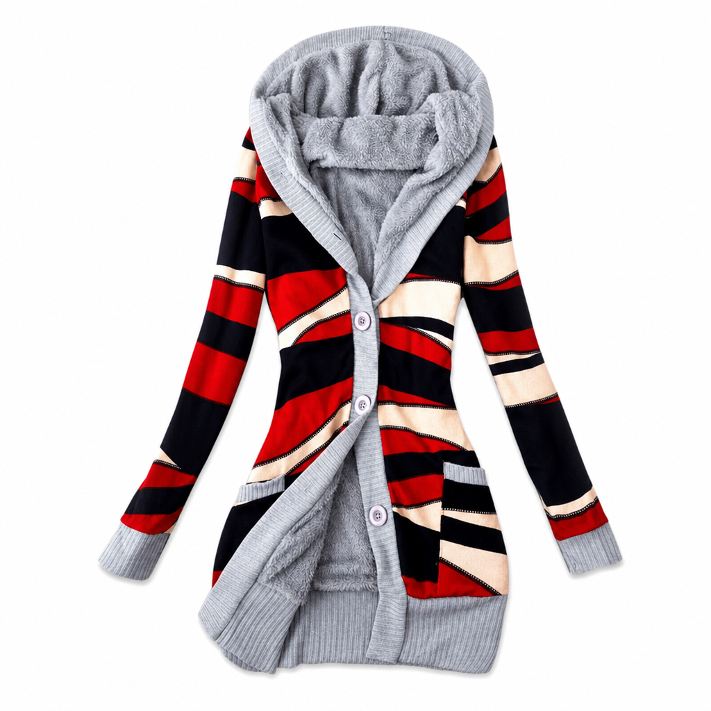 Elise – Hooded Knit Longline Cardigan
