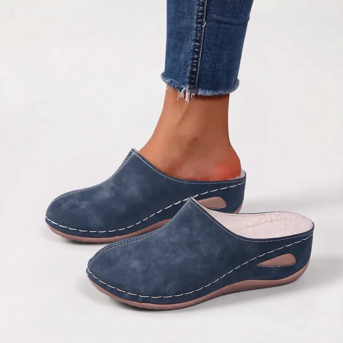 Colleen - Warm Lined Orthopedic Slippers