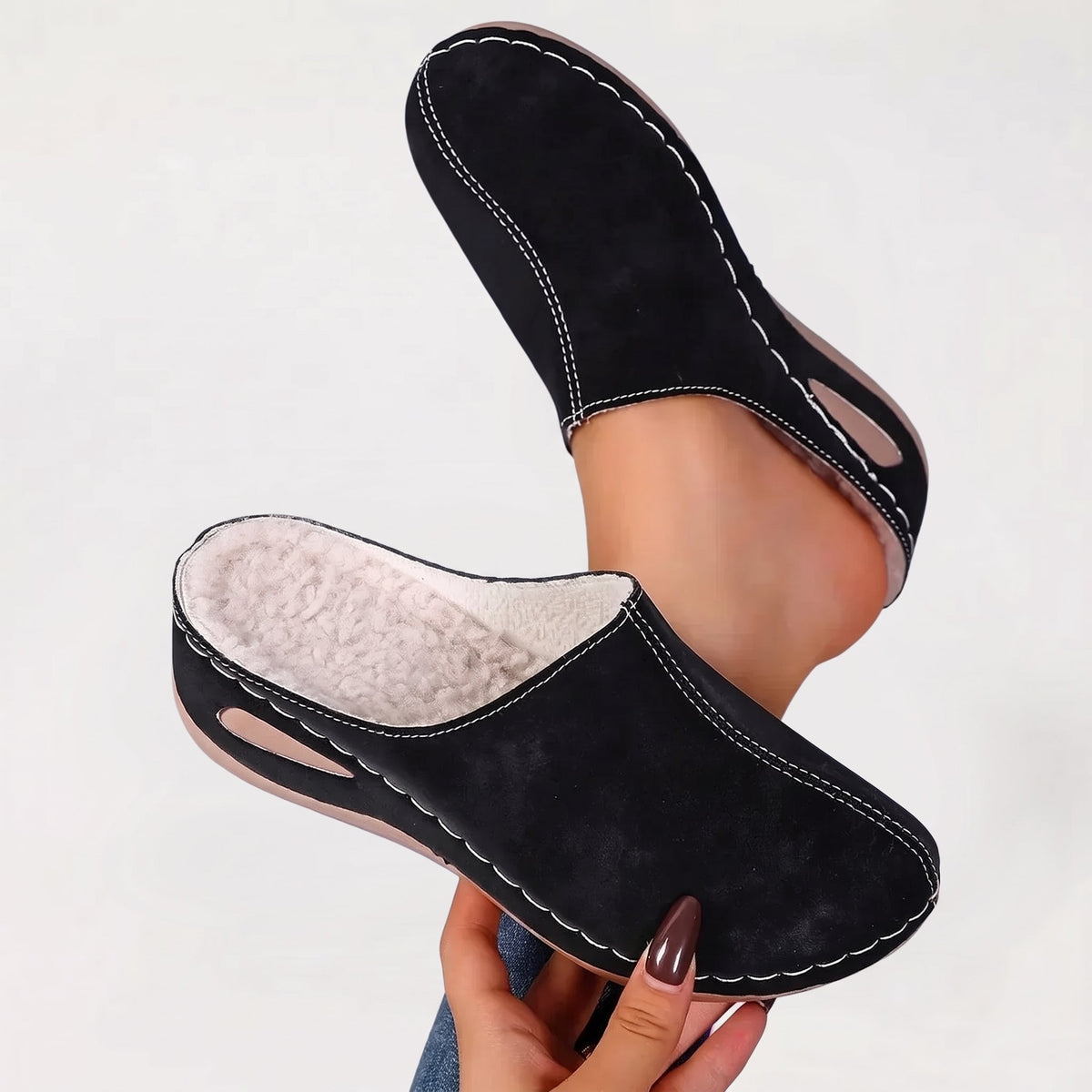Colleen - Warm Lined Orthopedic Slippers