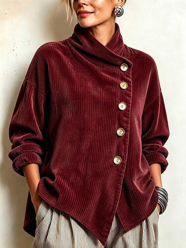 Femke™ Asymmetric Button Top
